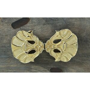 Vintage‎ Alexis Kirk Belt Buckle Gold Tone